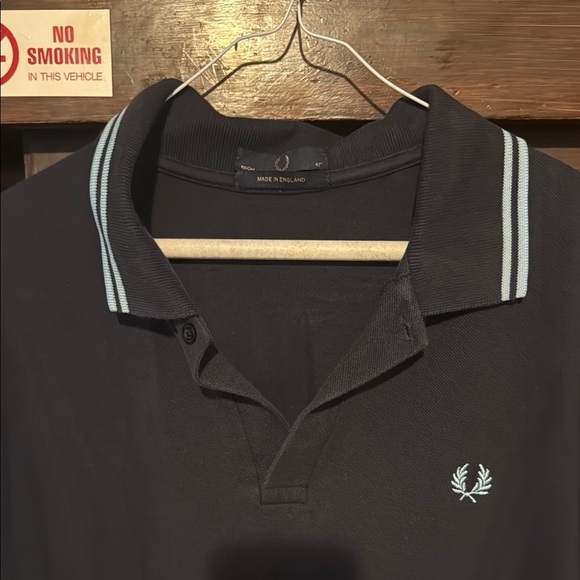 Fred Perry Black Polo with Laurel Wreath and Twin Stripe - Picture 1 of 3